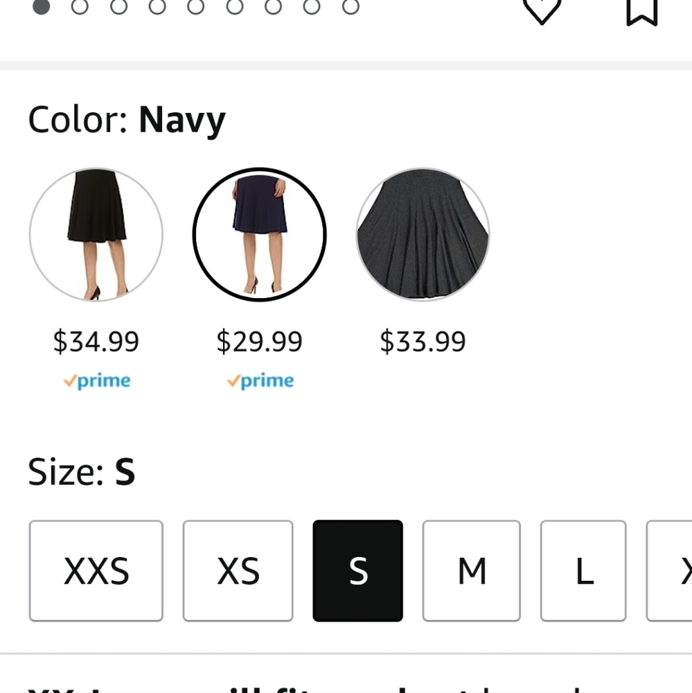 BGDK navy ribbed knit pleated drop waist skirt - Picture 5 of 5
